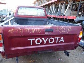 1991 Toyota Truck Burgundy Standard Cab 2.4L MT 2WD #Z22071